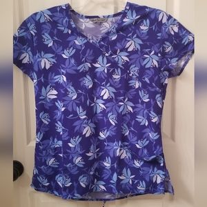 Wear for Care floral scrub top